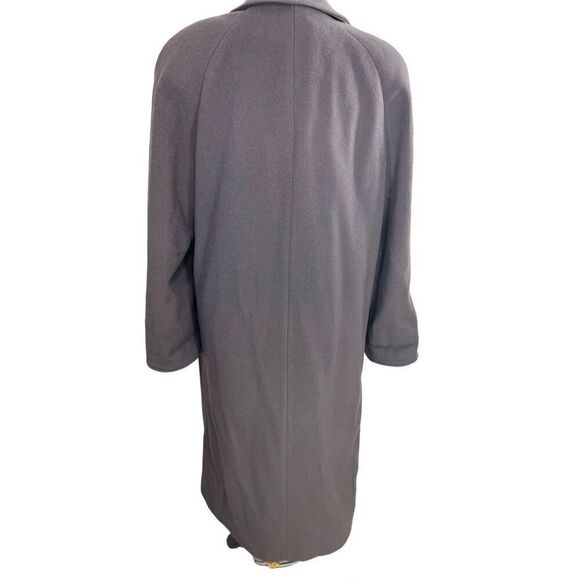 Rugby Knitting Mills 100% Wool Trench Coat Gray Size 10 - Picture 6 of 10